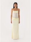 Yellow Emesy lace maxi dress